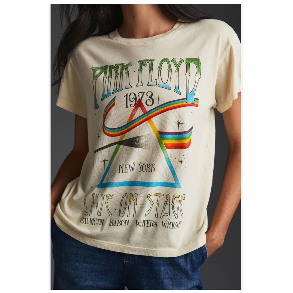Anthropologie Letluv Pink Floyd Tee Shirt | Small